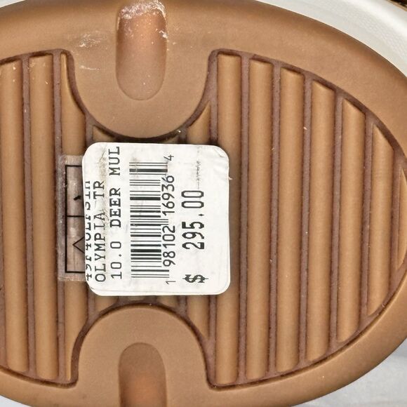 MICHAEL KORS Sz 10 M Olympia Trainer Cheetah Leopard Platform Calf Hair Mesh 10M - Picture 10 of 12